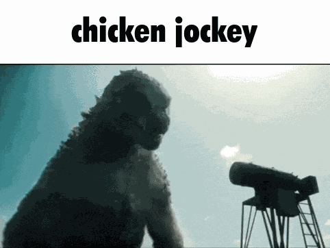 Chicken Jockey Minecraft GIF
