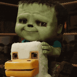 Chicken Jockey Minecraft Movie GIF