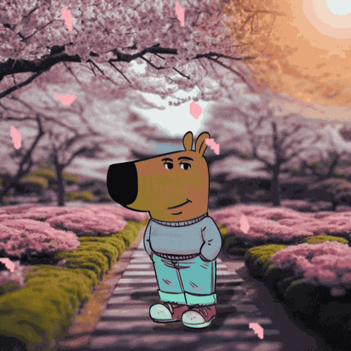 Chill Cherry Blossom GIF