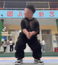 Chinese Kid Dancing Happy Dance GIF