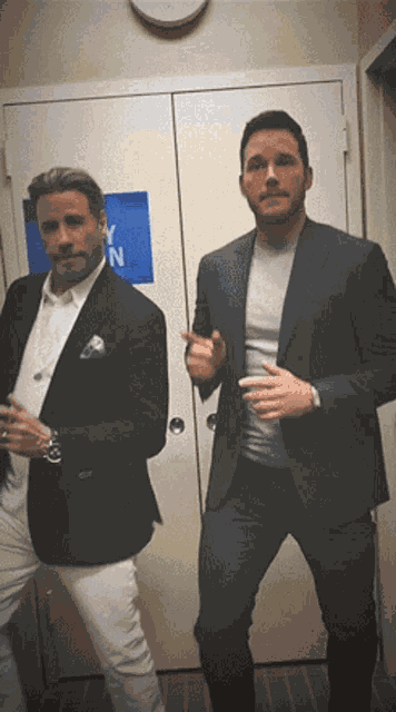 Chris Pratt John Travolta GIF