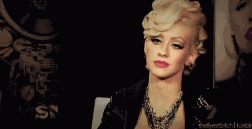 Christina Aguilera Smile GIF