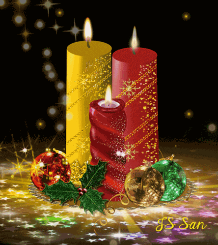 Christmas Candles Js San Gifs GIF