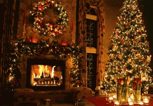 Christmas Fireplace GIF