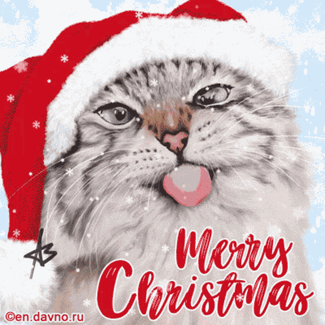 Christmas Kitty GIF