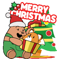 Christmas Pantsbear Sticker