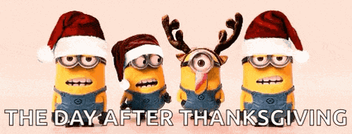 Christmas Party Minions GIF