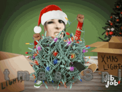 Christmas Spirit Christmas Lights GIF