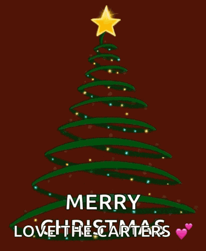Christmas Trees Decorated Christmas Lights GIF