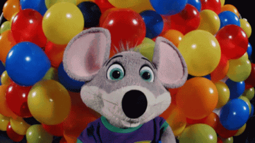 Chuck E Cheese Birthday Kisses GIF