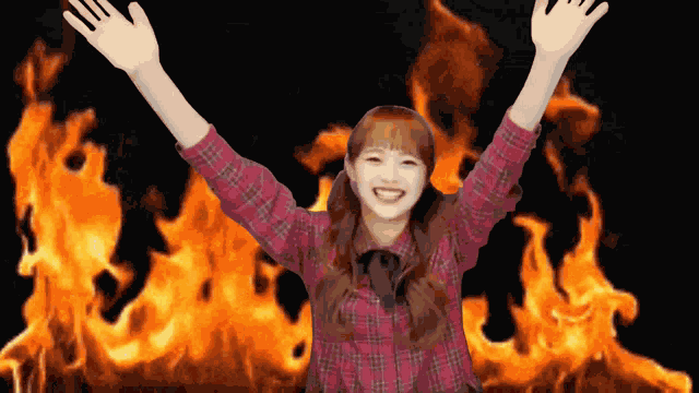 Chuu Fire GIF
