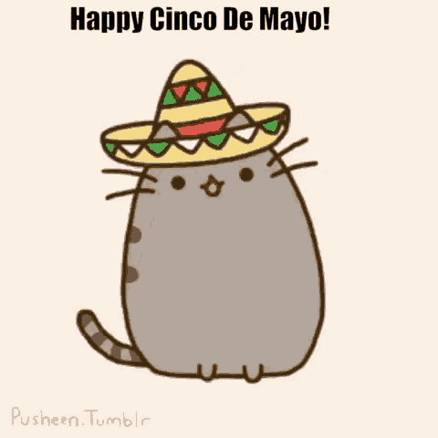 Cinco De Mayo Pusheen GIF