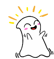 Clapping Ghost Sticker
