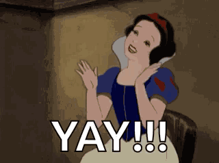 Clapping Snow White GIF