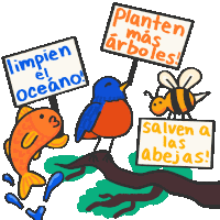 Clean The Seas Plant More Trees Sticker