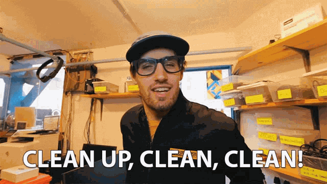Clean Up Clint GIF