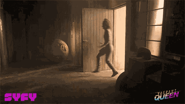 Close The Door Getting Chased GIF