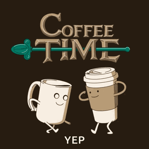 Coffee Time Fist Bump GIF