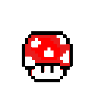 Cogumelo Mario Bros Sticker