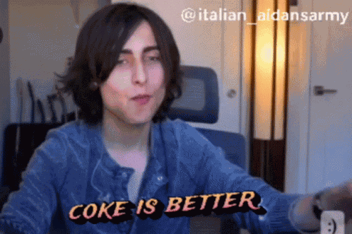 Coke Is Better Aidan Drink Coke GIF