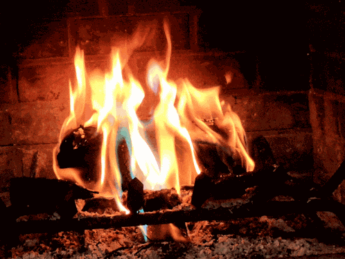 Colored Fire Colored Fireplace GIF