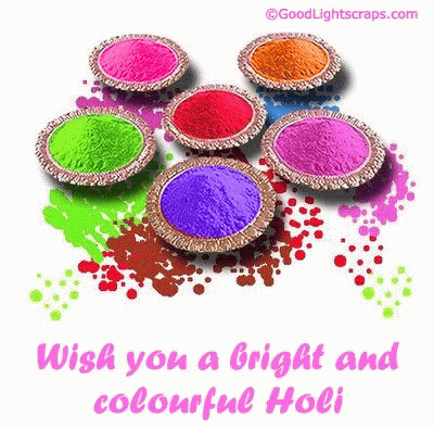 Colourful Holi Happy Holi GIF