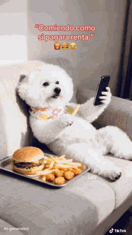Comiendo Como Si Pagara Renta Comiendo Hamburguesa GIF