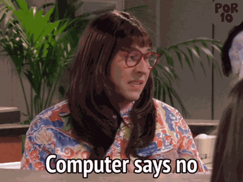 Computer Says No Carol Beer GIF