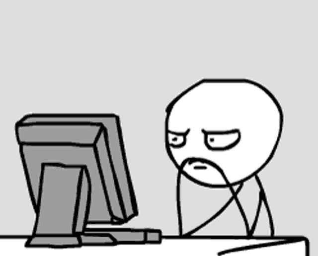 Computer Stick Man GIF