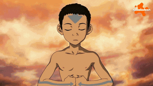 Concentrating Aang GIF