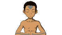 Concentrating Aang Sticker