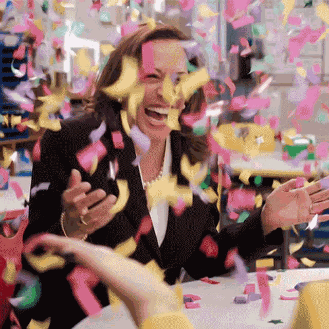 Confetti Kamala Harris GIF