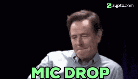 Confident Mic Drop Crypto GIF