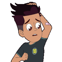 Confused Chikoo Sticker