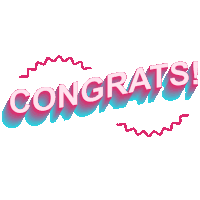 Congrats Congratulations Sticker