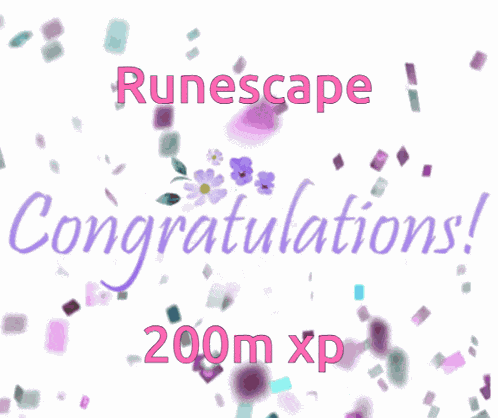 Congratulations 200m Xp On Runescape GIF