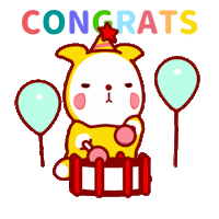 Congratulations Celebration Sticker