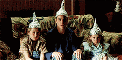 Conspiracy Tin Foil Hat GIF