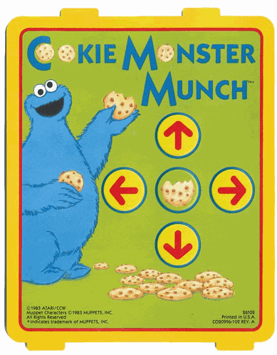 Cookie Monster Munch Atari 2600 Meme