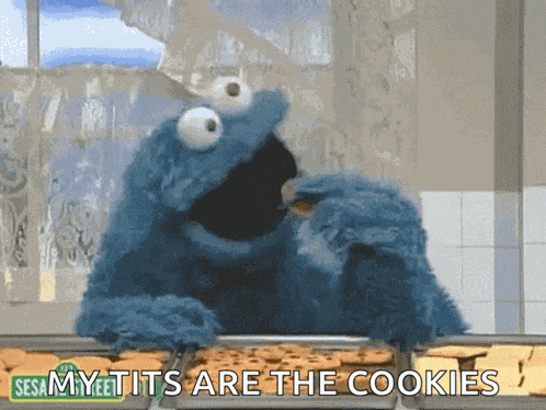 Cookie Monster Sesame Street GIF