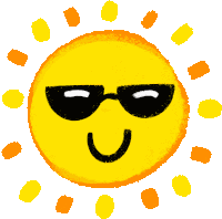 Cool Sun Sticker