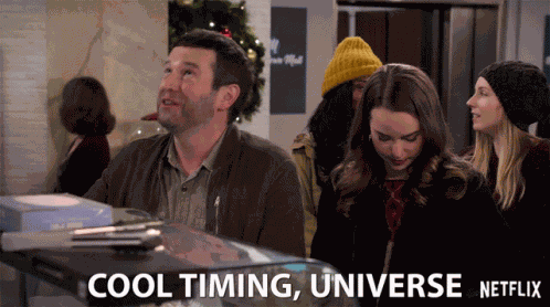 Cool Timing Universe Lucky GIF