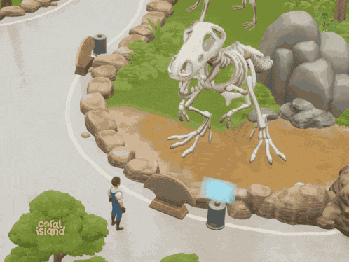 Coral Island Stairway Games GIF