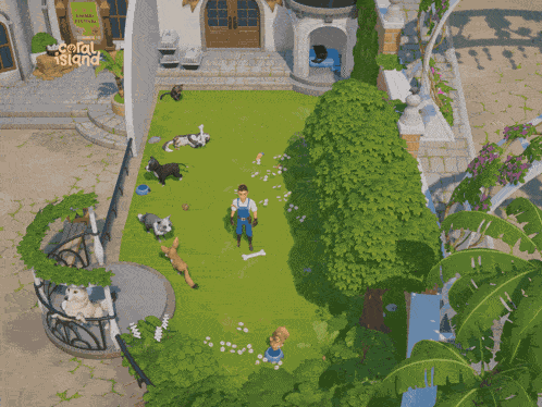 Coral Island Stairway Games GIF