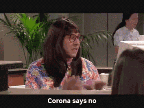 Corona Says No Head Shake GIF