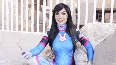 Cosplay Sniperwolf GIF