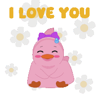 Couple Cute Duck Sticker