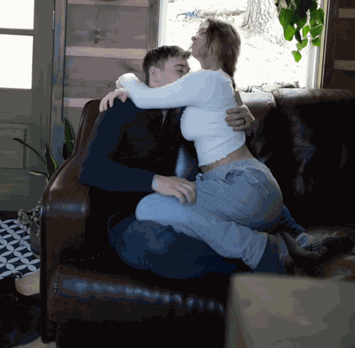 Couple Hug Cuddle GIF