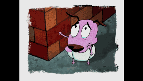 Courage The Cowardly Dog Sad GIF