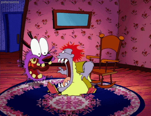 Courage The Cowardly Dog Screaming GIF